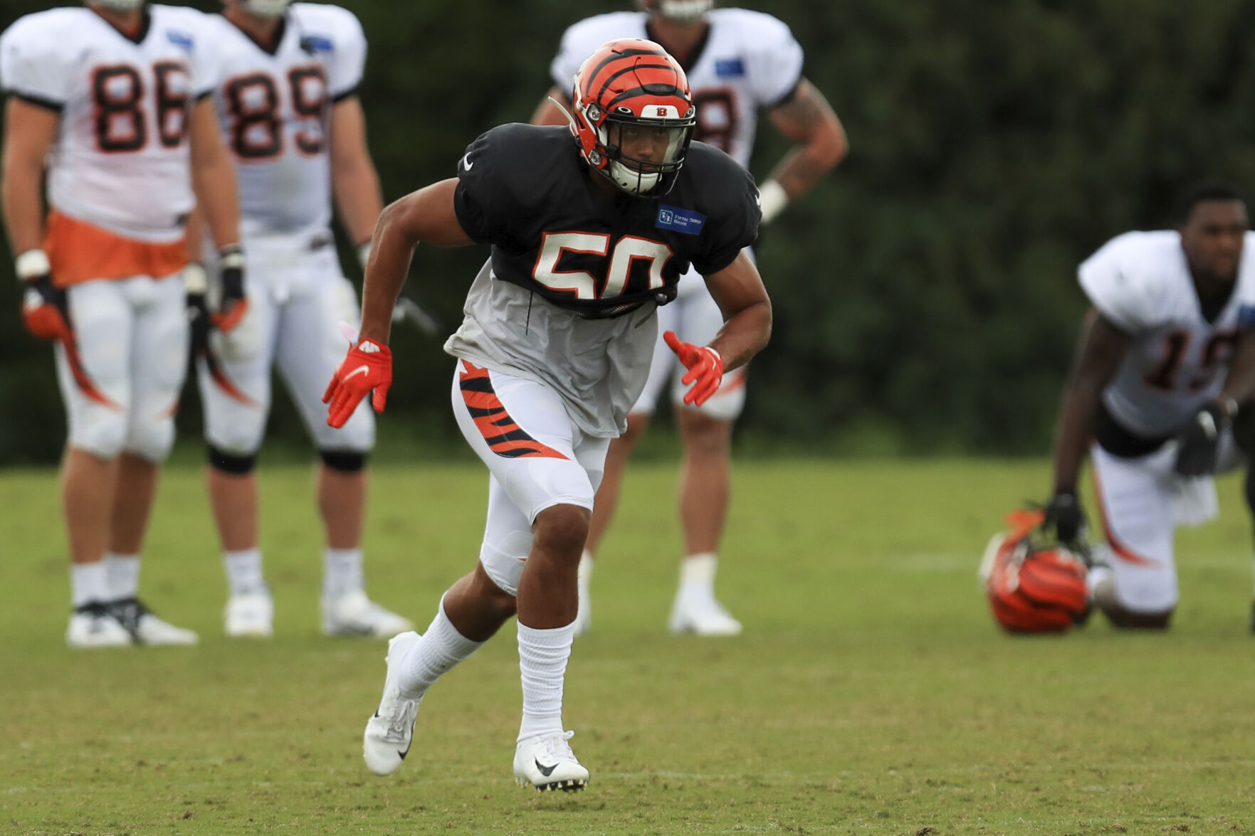 Cincinnati Bengals linebacker Jordan Evans (Norman North HS)